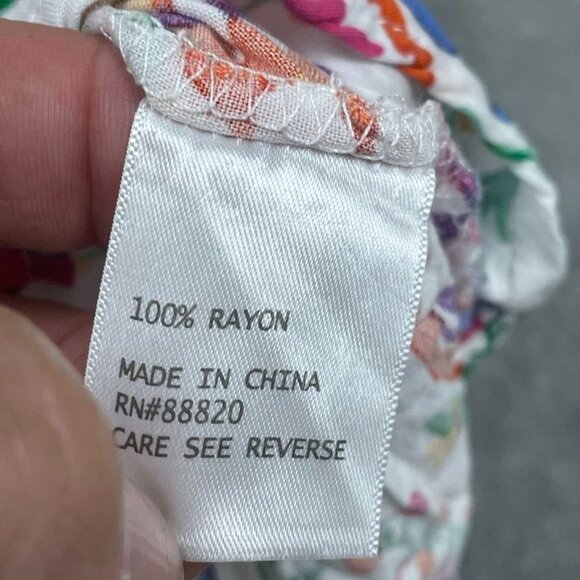 Cynthia Rowley Womens Multicolor Patterned Button-Up Shirt Plus 2X a0465 - Picture 5 of 7